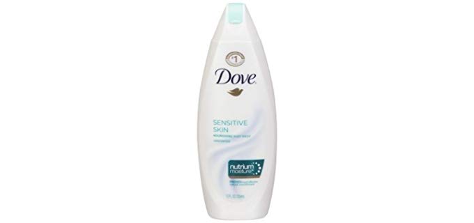 Dove Sensitive - Shower Cream Gel Wash for Sensitive Dry Skin for Men and Women