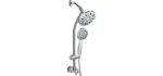 AquaDance Drill-Free - Best Dual Shower Head for Couples