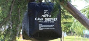 Solar shower bag (for camping)