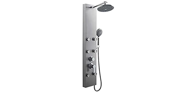 ROVOGO Brass - Adjustable Shower Panel System