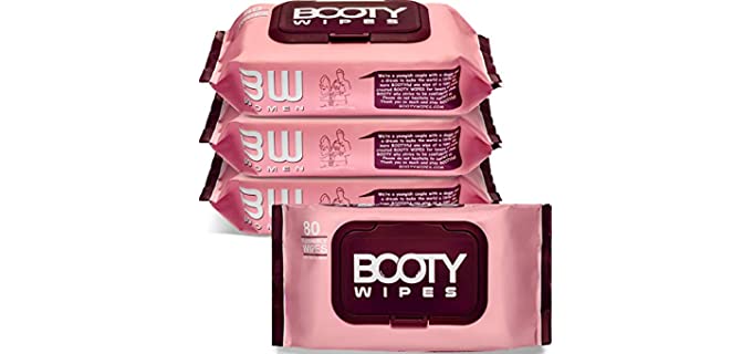 BOOTY WIPES Wet - Shower Wipes for Adults