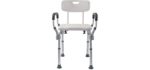 Essential Medical Padded - Adjustable Shower Chair Bench
