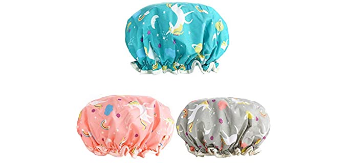 AIPAO Adjustable - Double Layered Shower Cap