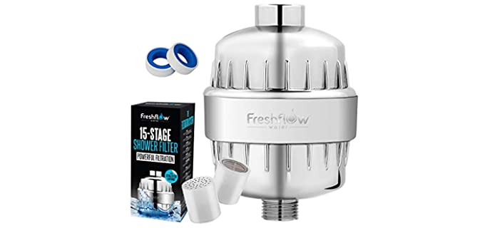 FreshFlow Water Universal - Advanced Shower Filter for Iron Water