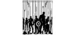 Sonaby Monochrome - Polyester Marvel Shower Curtain
