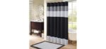 Comfort Spaces Windsor - Microfiber Shower Curtain