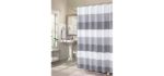Dainty Home Ombre - Striped Waffle Weave Shower Curtain