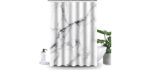 Uphome Classic - Decorative Marble Shower Curtain