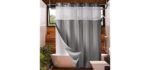Lagute Nature - Printed Hookless Shower Curtain