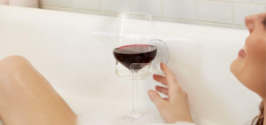 shower wine glass holder
