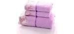 YIH Plush - Purple Decorative Bath Towels