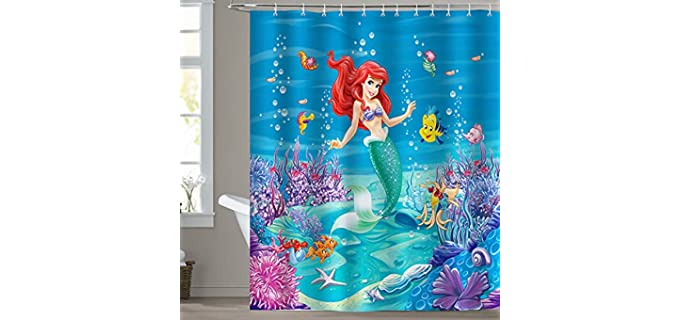 Bonhause Little Mermaid - Disney Shower Curtain