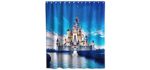 Castle Rainbow Themed - Disney Shower Curtain