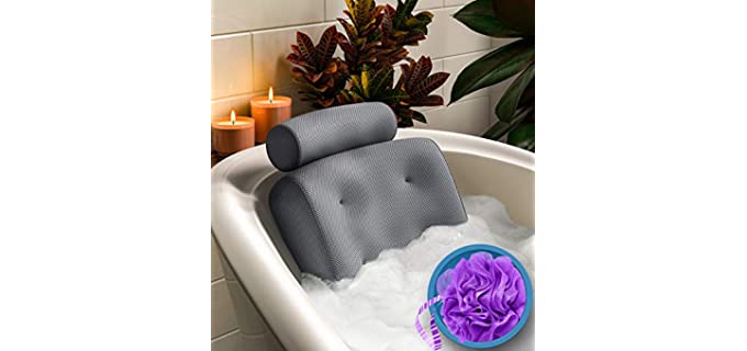 Everlasting Comfort Luxury - Non-Slip Best Bath Pillow