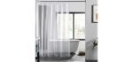 Lovtex Clear - Durable Shower Curtain Liner