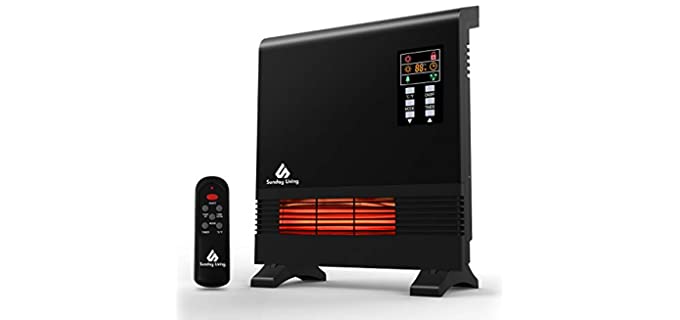 5 Sunday Living 1500W - Black Infrared Space Heater