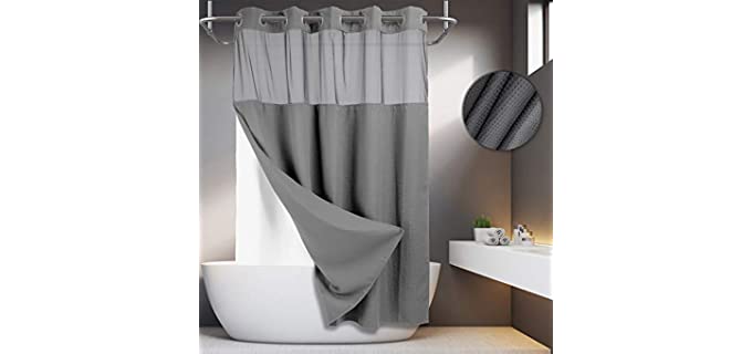River Dream Hotel - Waffle Weave Shower Curtain