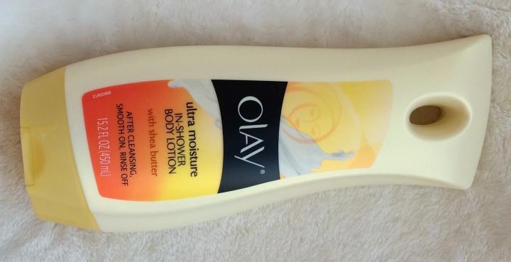 Having the soft after shower lotion for dry skin from Olay