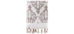 SKL Home 100% Cotton - Decorative Bath Towels with Tassels