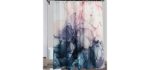 Yokii Abstract - Marble Bathroom Curtain