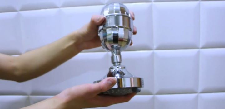 Installing shower filter to avoid any danger from water