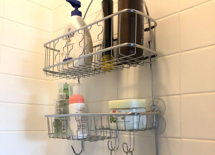 Having the SimpleHouseware's shower caddy