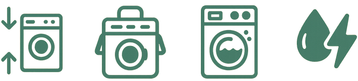 Compact & Portable Washing Machine Features