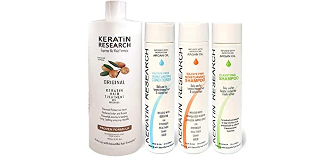 Keratin Research Straightening - Brazilian Keratin Treatment Kit