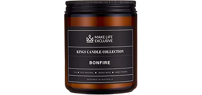 Make Life Exclusive Bonfire - Masculine Scented Candle
