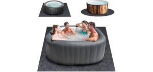 Aoebwpwi Waterproof - Extra Large Waterproof Hot Tub Mat