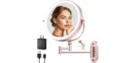 Imikona Rechargeable - Rechargeable Wall-Mounted Lighted Makeup Mirror
