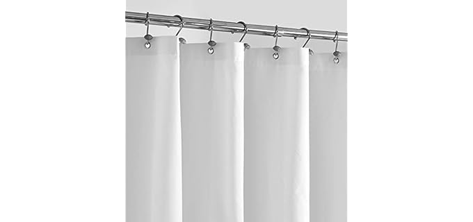 Alyvia Spring Narrow - Soft Waterproof Fabric Shower Curtain Liner