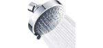 Aisoso  - High Pressure 5-Setting Fixed Shower Head