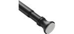 Amazer Spring Tension - Adjustable Durable Black Spring Shower Rod