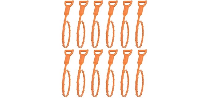 Amazon Basics Effective - Flexible Shower Drain Snake Hair Remover Tool