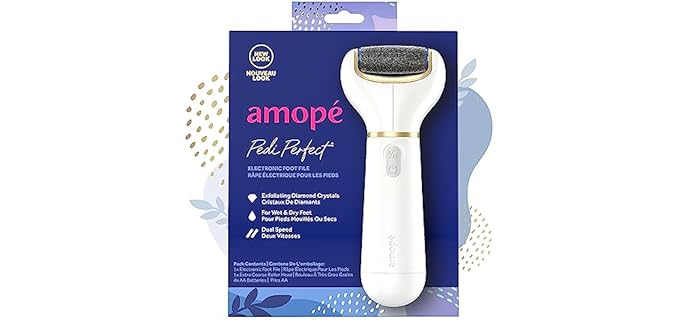 Amopé Pedi Perfect - Electric Diamond Crystal Shower Foot Scrubber