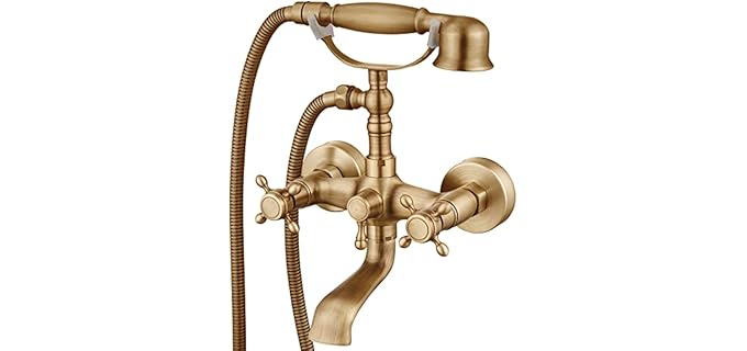 Aolemi Telephone - Antique Brass Shower & Bathtub Faucet