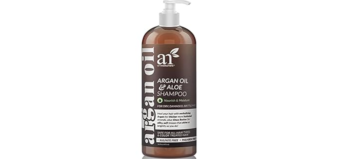 ArtNaturals Argan Oil - Sulfate-Free Moisturizing Shower Shampoo for All Hair Types
