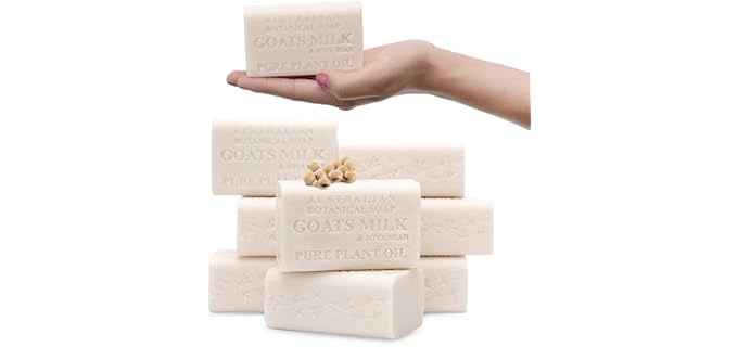 Australian Botanical Goat Milk - Organic Shea Butter Moisturizing Shower Soap Bar