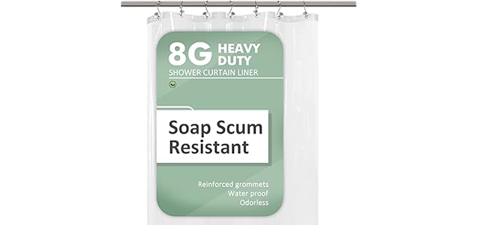 Barossa Stall - Clear PEVA Shower Stall Curtain Liner