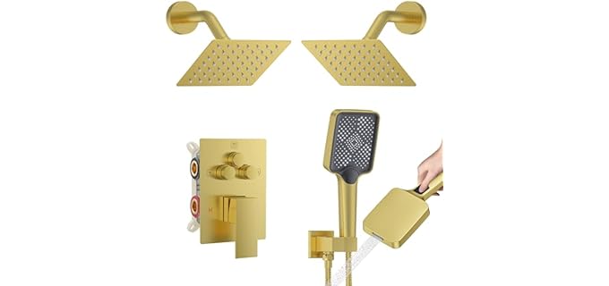 Kojox Dual Overhead - 3-Function Shower & Bathtub Faucet