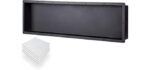 Co-Chris ABS 140 - Recessed Huge ABS Shower Niche with Two Shelves