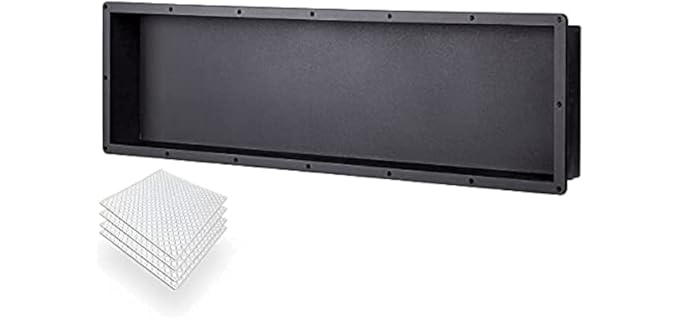 Co-Chris ABS 140 - Recessed Huge ABS Shower Niche with Two Shelves