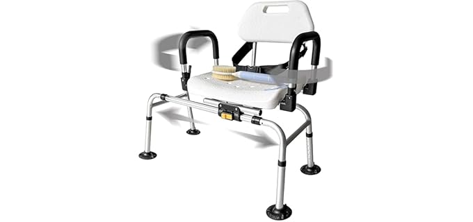 DMI Eligible 360° - 360° swivel shower chair with sliding ease