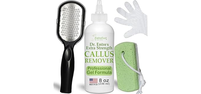 EntreFeet Dr. Entre's Extra Strength - Complete Shower Foot Scrubber Care Kit