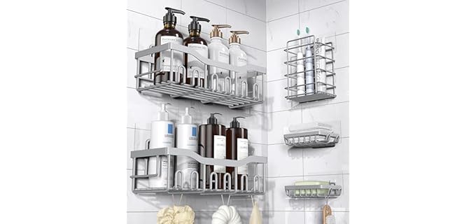Eudele XYJ-01 - Shower Caddy Set with Durable Steel Shelves