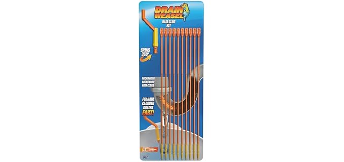 FlexiSnake Drain Weasel - Quick Hair Clog Remover for Shower Drains