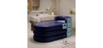 Starbrilliant Easy Storage - Portable Inflatable Bathtub with Zipper Cover
