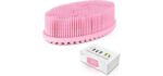 Heeta 2-Sided - 2-Sided Silicone Gentle Shower Body Brush