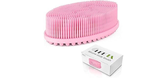 Heeta 2-Sided - 2-Sided Silicone Gentle Shower Body Brush